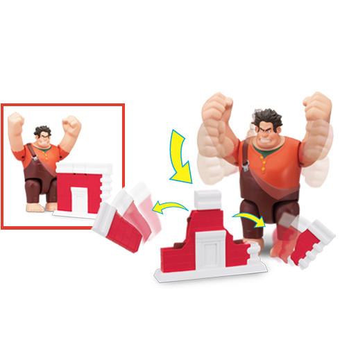 WRECK-IT RALPH DELUXE ACTION FIGURE WALL SMASHING RALPH