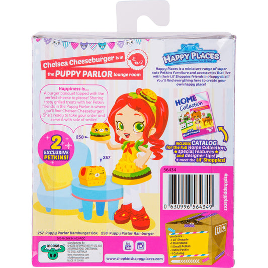 HAPPY PLACES S2 DOLL SINGLE PACK CHELSEA CHEESEBURGER