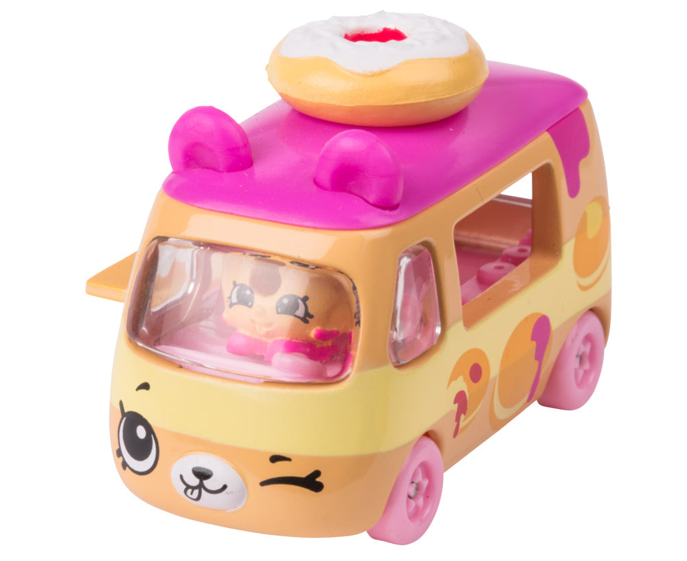 CUTIE CARS SHOPKINS S2 W2 SINGLE PACK QT2-12 GO-GO DONUT