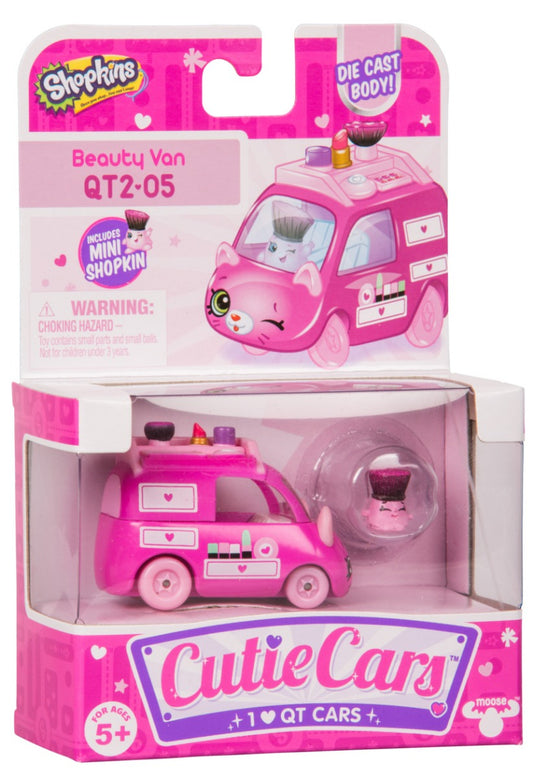 CUTIE CARS SHOPKINS S2 W2 SINGLE PACK QT2-05 BEAUTY VAN