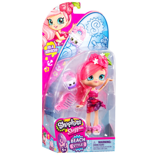 SHOPKINS SHOPPIES S8 W1 DOLL SINGLE PACK ISLA HIBISCUS