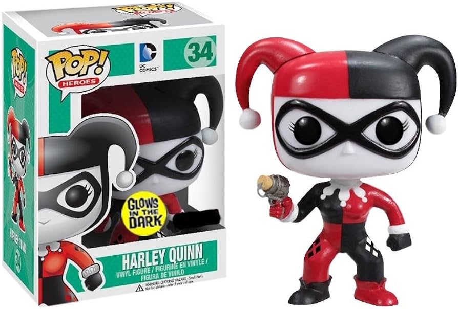 FUNKO POP! HEROES: HARLEY QUINN VINYL FIGURE (Glow in the Dark)