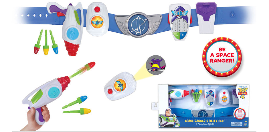 TOY STORY 4 SPACE RANGER UTILITY BELT 8-Piece Deluxe Gift Set