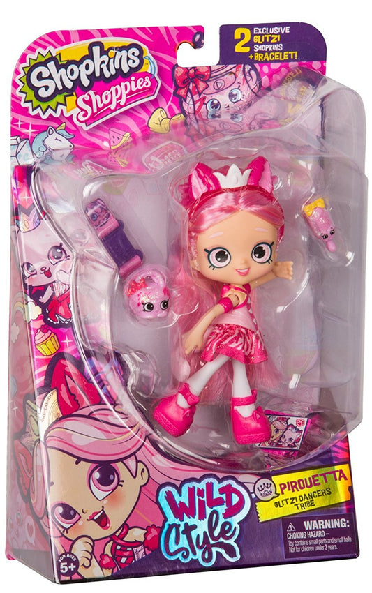SHOPKINS SHOPPIES S9 WILD STYLE SINGLE PACK W1 PIROUETTA