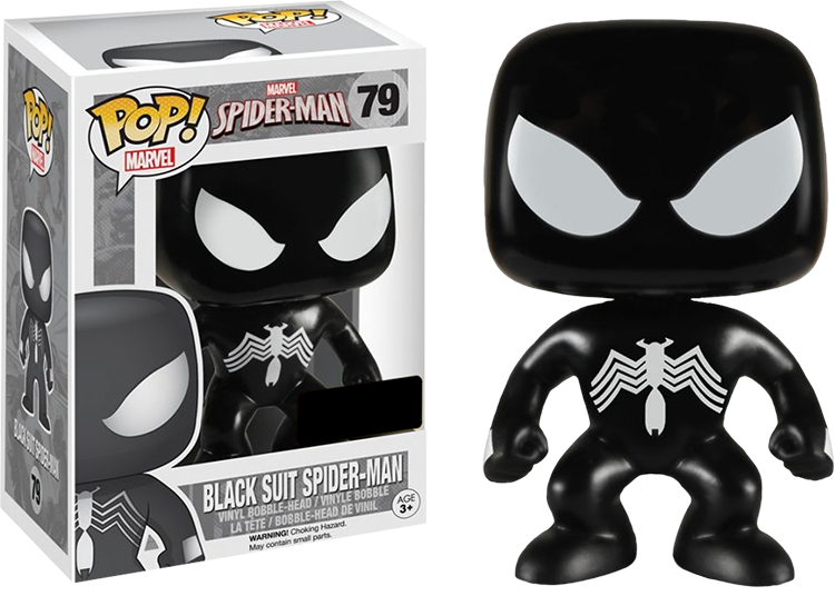 FUNKO POP! MARVEL: SPIDER-MAN VINYL BOBBLE-HEAD FIGURES - Black Suit Spider-Man