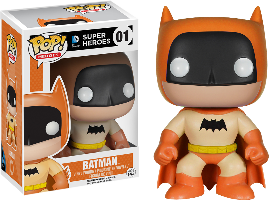 FUNKO POP! HEROES: BATMAN - 75TH ANNIVERSARY RAINBOW VINYL FIGURES - Batman Orange