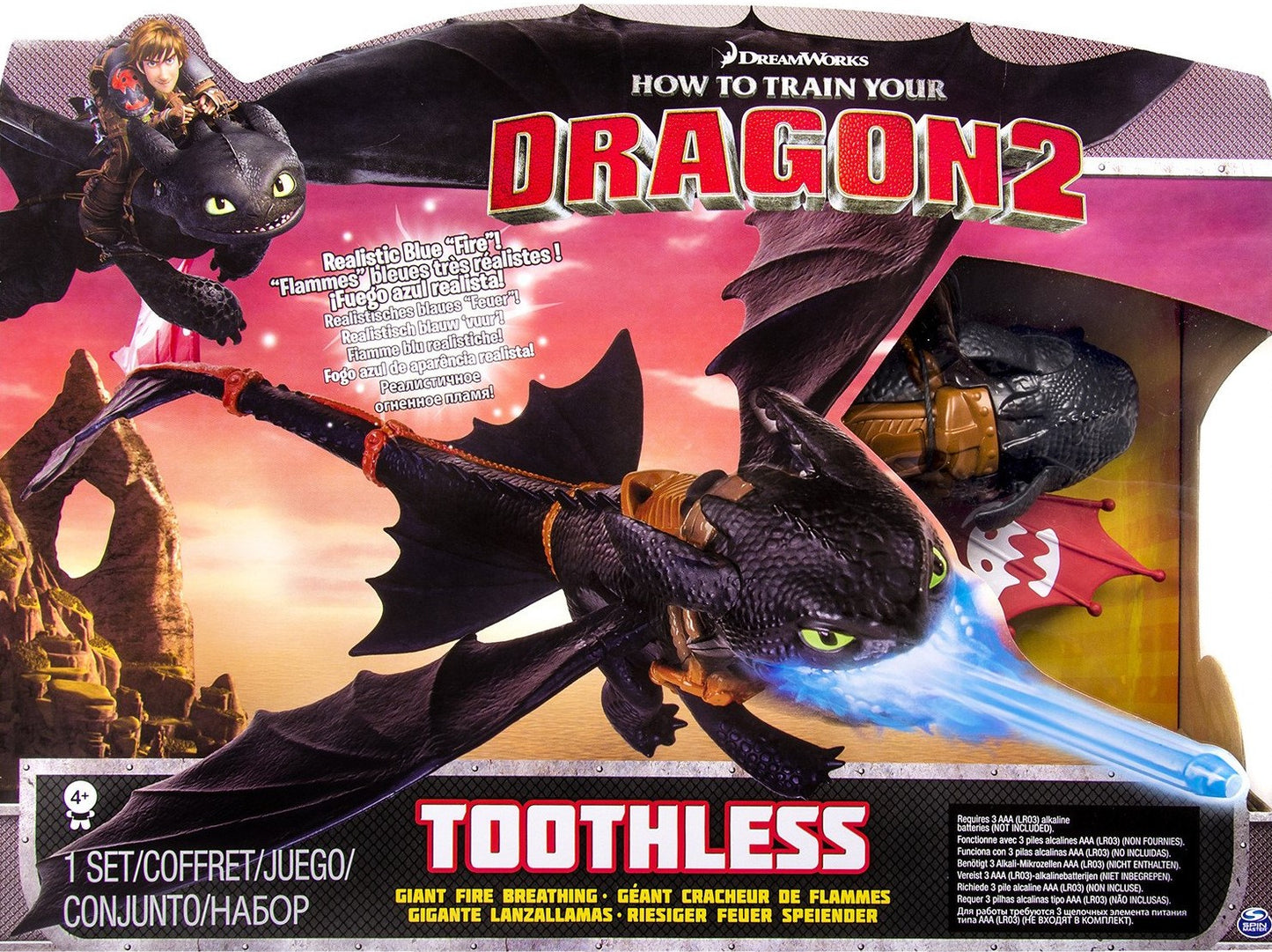 HOW TO TRAIN YOUR DRAGON 2 TOOTHLESS GIANT FIRE BREATHING