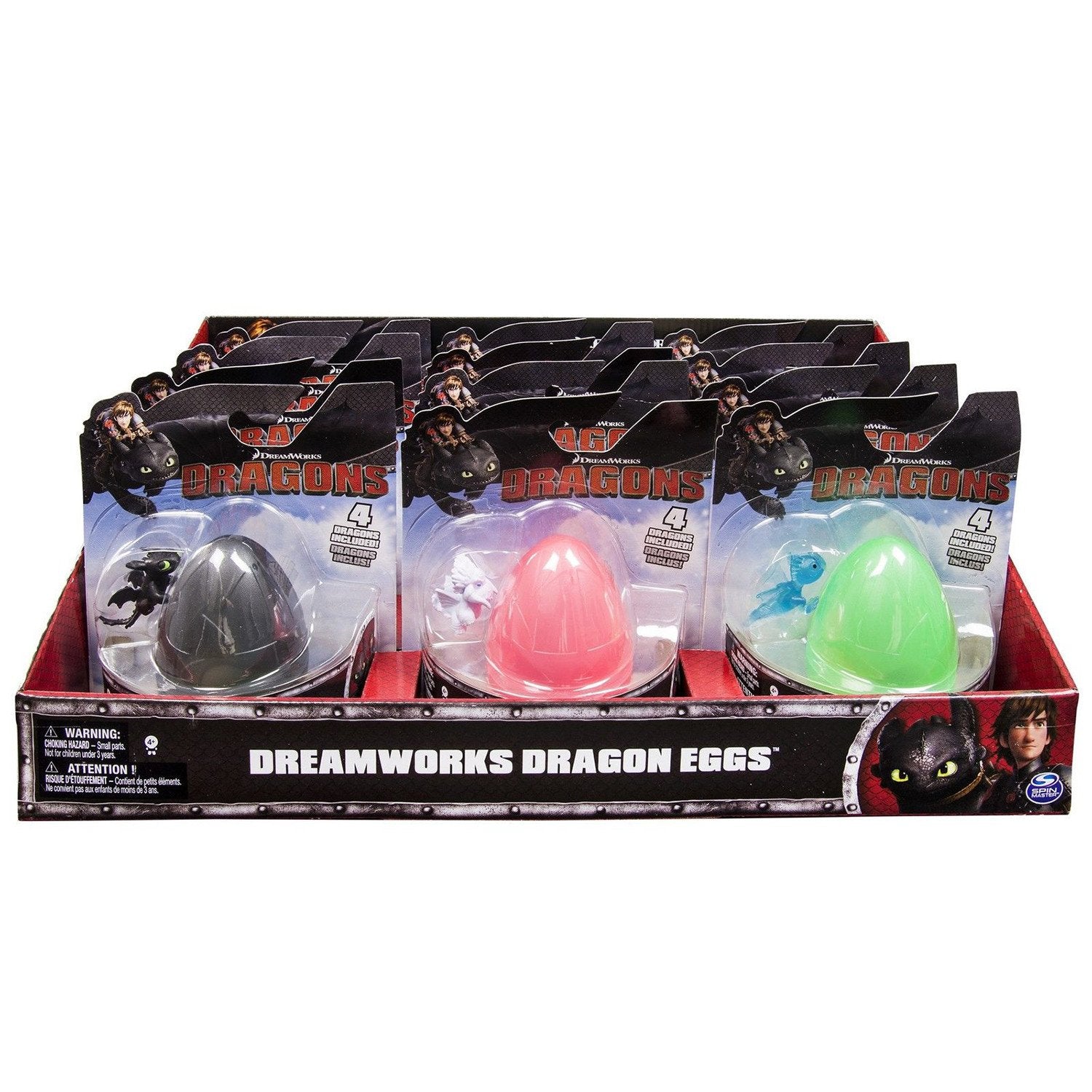 DREAMWORKS DRAGONS DRAGON EGGS (COMPLETE SET OF 6)