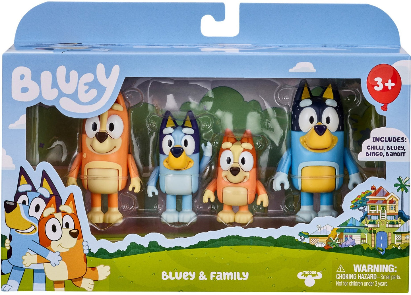 BLUEY & FAMILY 4 PACK FIGURINE SET