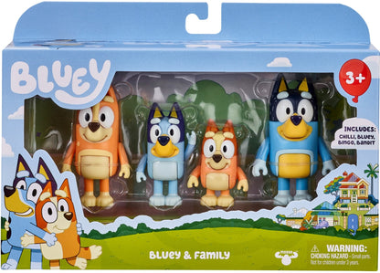 BLUEY & FAMILY 4 PACK FIGURINE SET