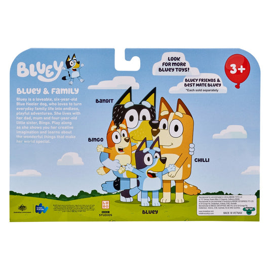 BLUEY & FAMILY 4 PACK FIGURINE SET