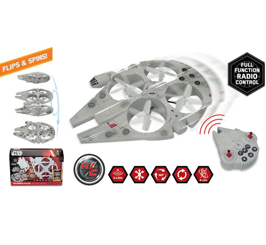 STAR WARS MILLENNIUM FALCON RADIO CONTROL FLYING DRONE