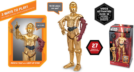 STAR WARS C-3PO INTERACTIVE ROBOTIC DROID 17"