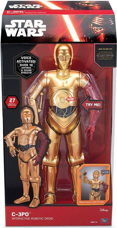 STAR WARS C-3PO INTERACTIVE ROBOTIC DROID 17"