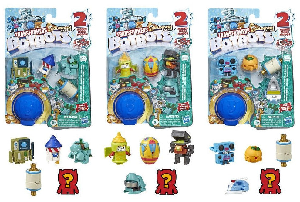 TRANSFORMERS BOTBOTS TOYS SERIES 4 HOME RANGERS 5-PACK ASSORTED