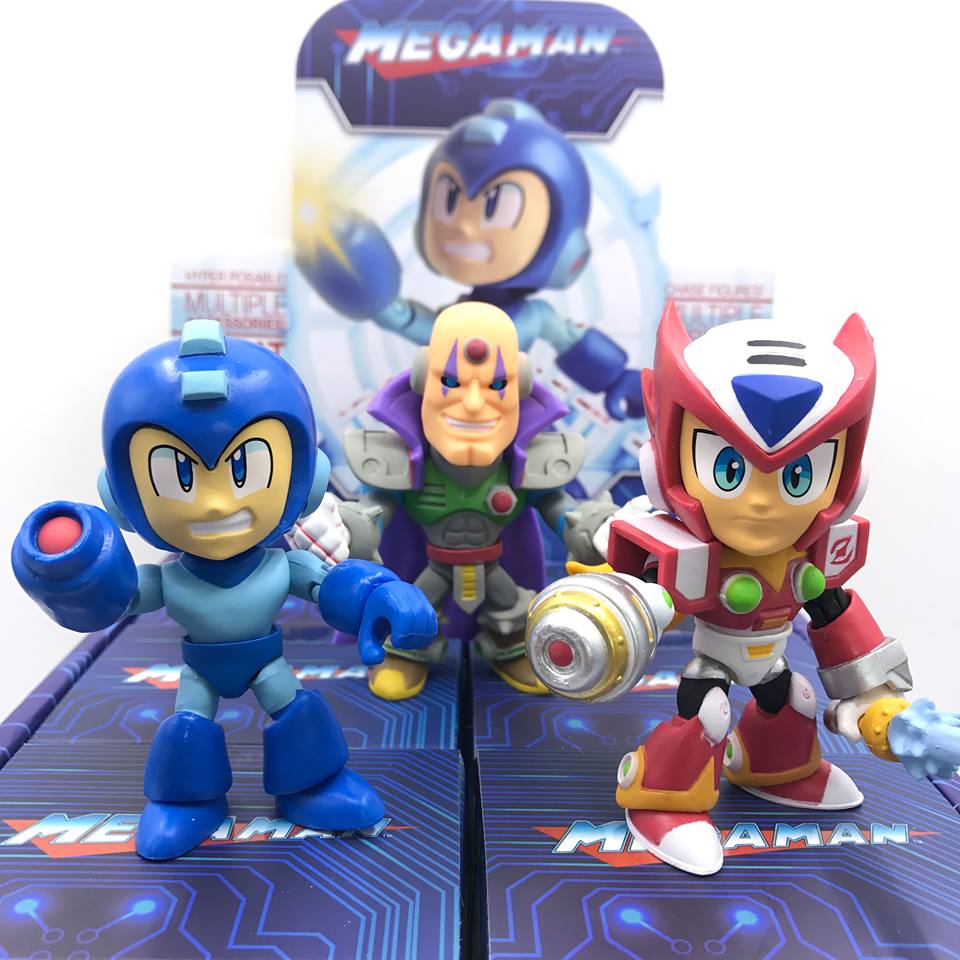 MEGAMAN WAVE 1 ACTION VINYLS PDQ CASE