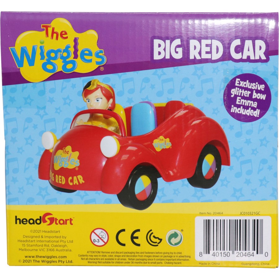 THE WIGGLES BIG RED CAR (Exclusive Glitter Bow Emma)