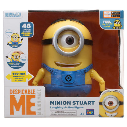 DESPICABLE ME MINION STUART - LAUGHING ACTION FIGURE