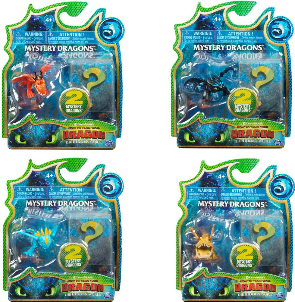 DREAMWORKS DRAGONS MYSTERY DRAGONS 2 PACK ASSORTED