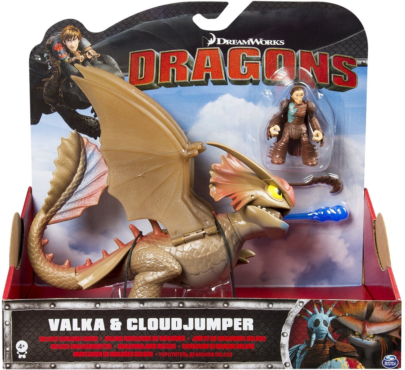 DREAMWORKS DRAGONS VALKA & CLOUDJUMPER DELUXE DRAGON RIDERS (UNMASKED)