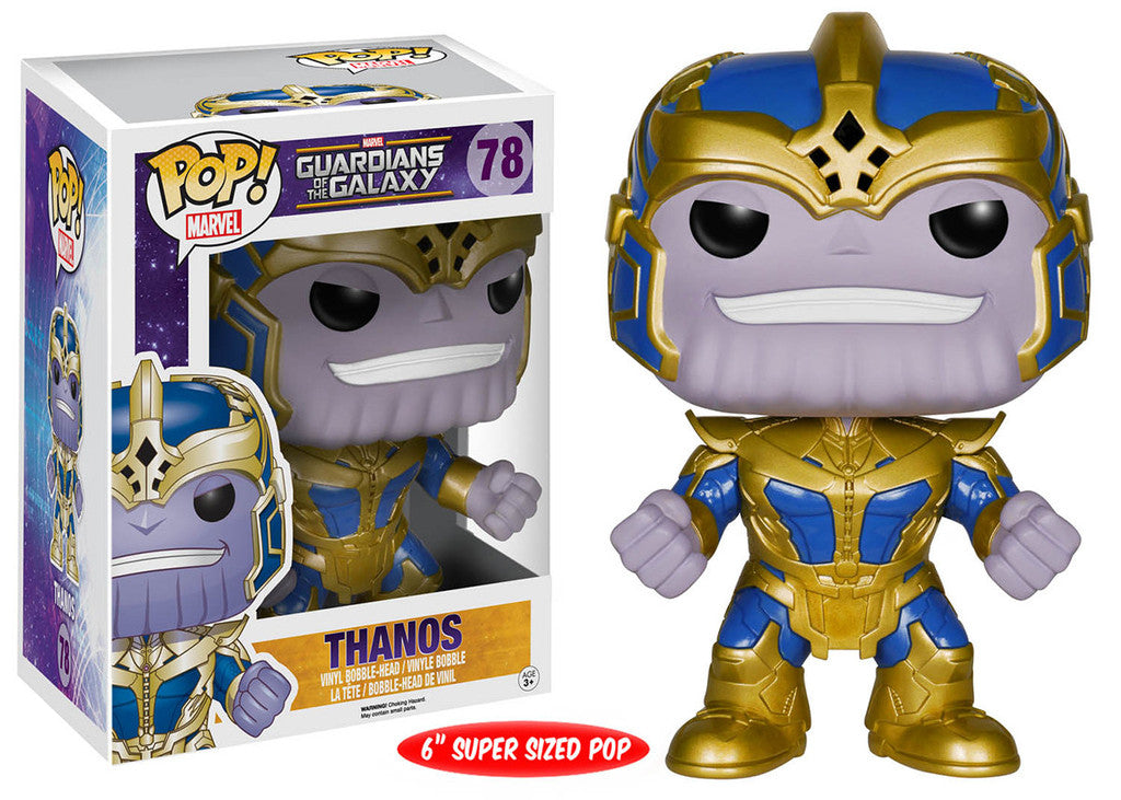 FUNKO POP! MARVEL: GUARDIANS OF THE GALAXY VINYL BOBBLE-HEAD FIGURES (Wave 2) - Thanos 6" Supersized