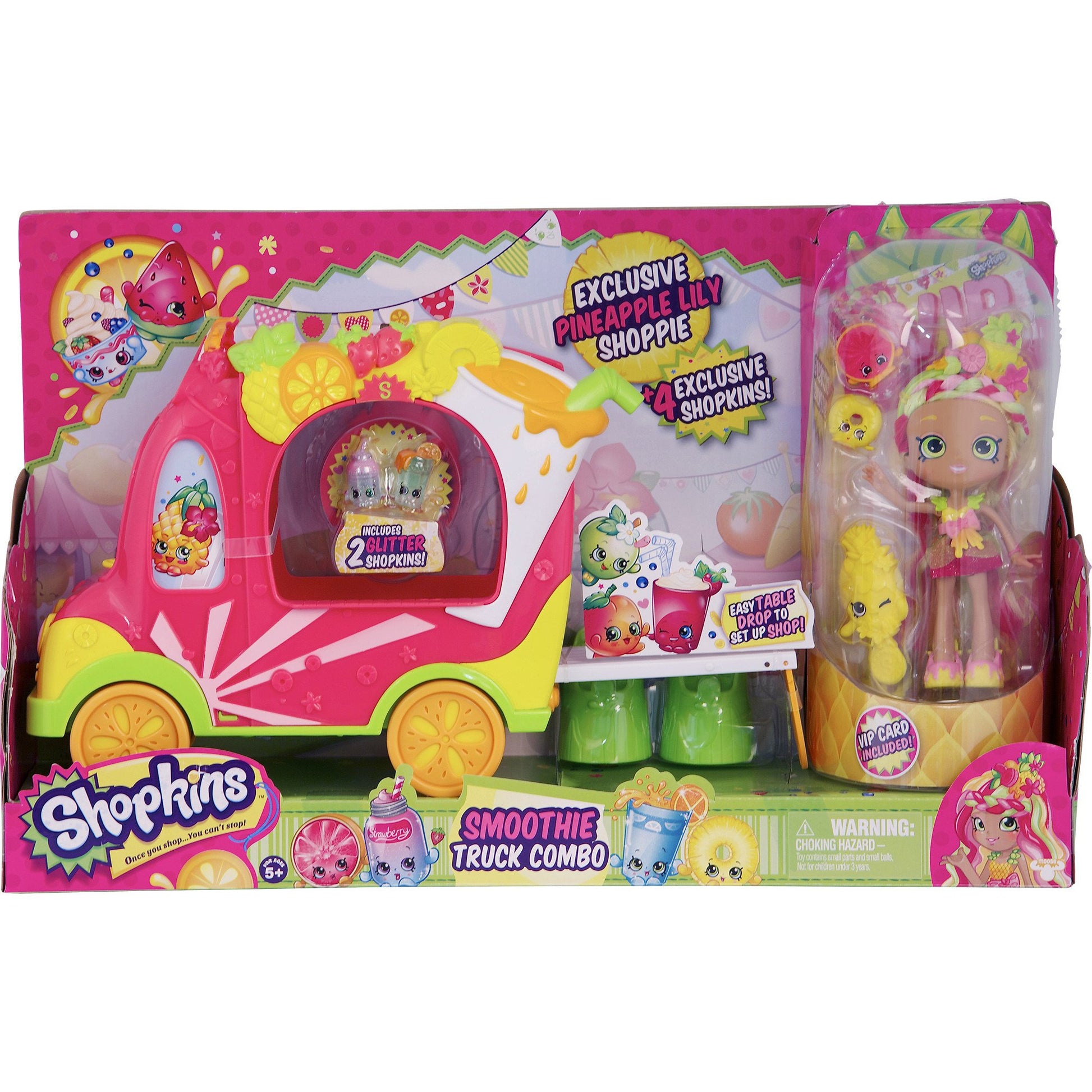 SHOPKINS SMOOTHIE TRUCK COMBO WITH PINEAPPLE LILY SHOPPIE