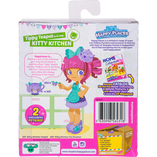HAPPY PLACES S2 DOLL SINGLE PACK TIPPY TEAPOT