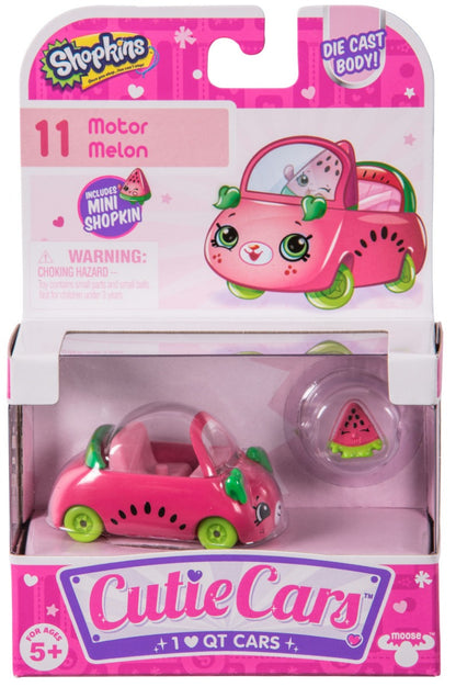 CUTIE CARS SHOPKINS S1 SINGLE PACK #11 MOTOR MELON