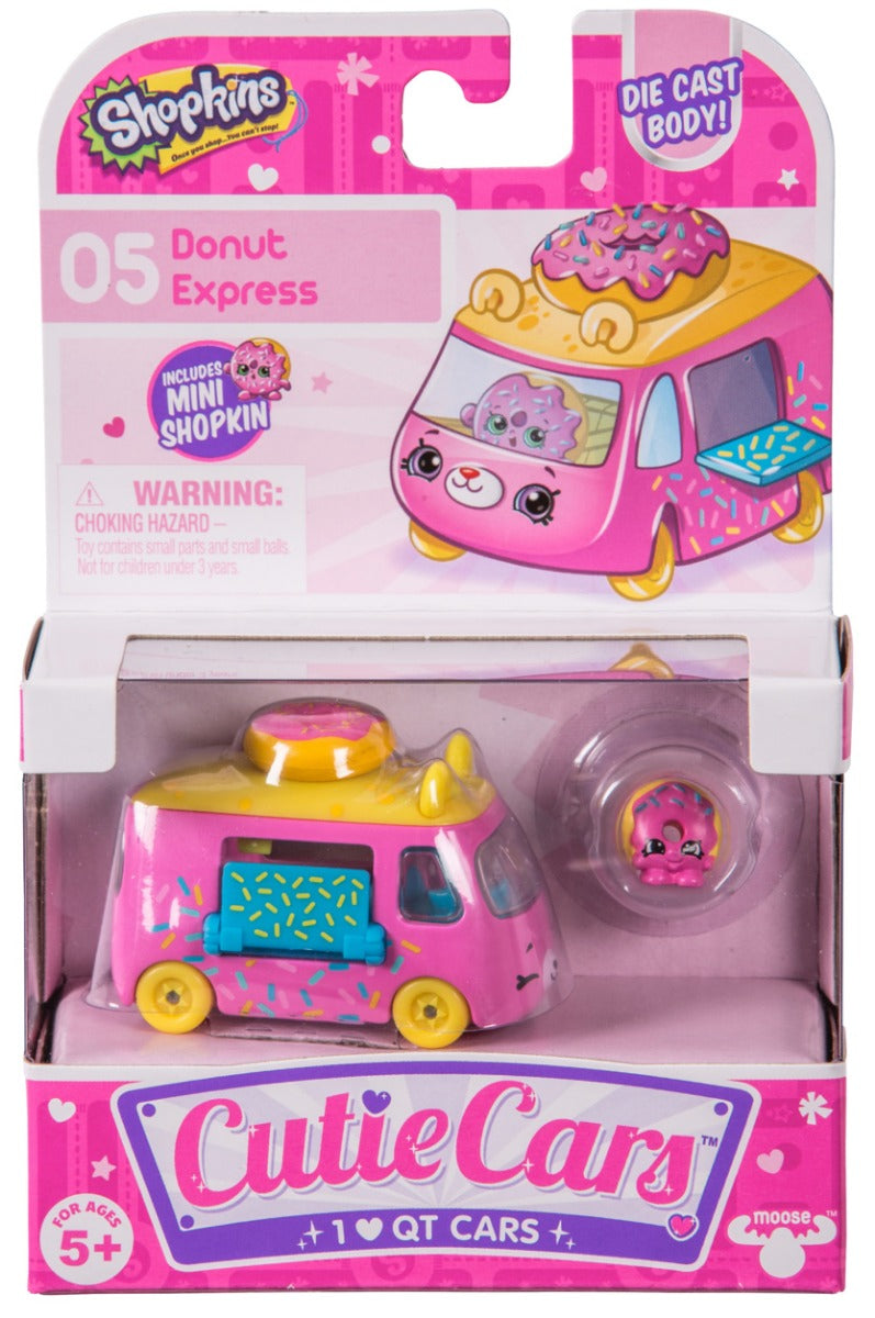 CUTIE CARS SHOPKINS S1 SINGLE PACK #05 DONUT EXPRESS