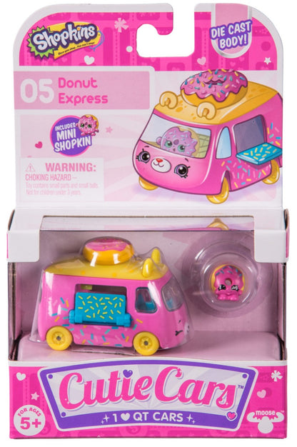 CUTIE CARS SHOPKINS S1 SINGLE PACK #05 DONUT EXPRESS