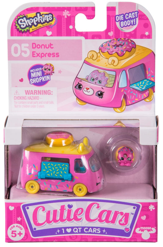 CUTIE CARS SHOPKINS S1 SINGLE PACK #05 DONUT EXPRESS