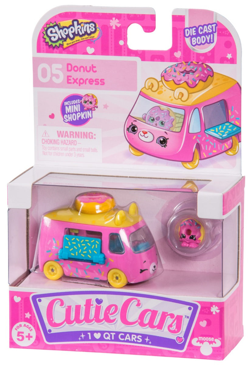 CUTIE CARS SHOPKINS S1 SINGLE PACK #05 DONUT EXPRESS