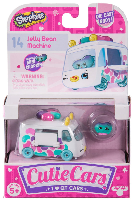 CUTIE CARS SHOPKINS S1 SINGLE PACK #14 JELLYBEAN MACHINE