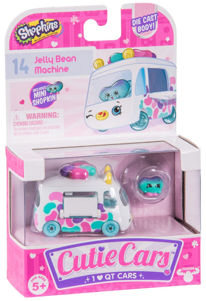 CUTIE CARS SHOPKINS S1 SINGLE PACK #14 JELLYBEAN MACHINE
