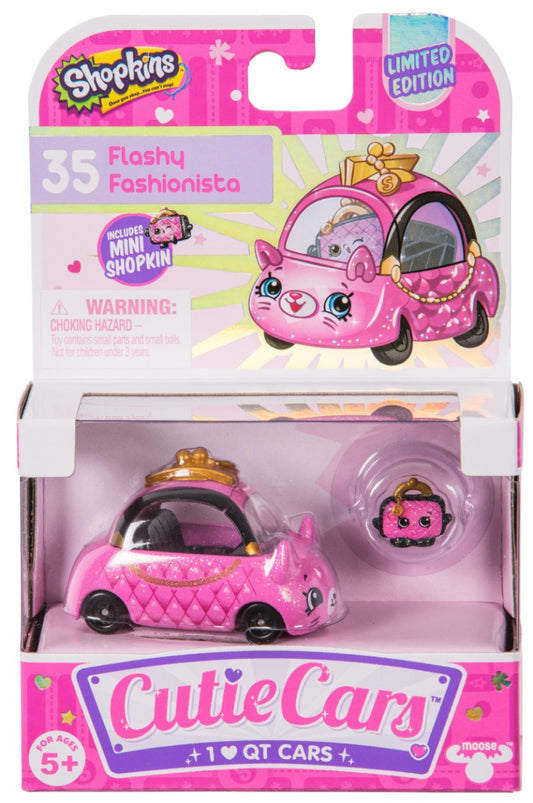 CUTIE CARS SHOPKINS S1 SINGLE PACK #35 FLASHY FASHIONISTA