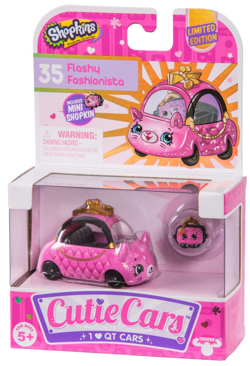 CUTIE CARS SHOPKINS S1 SINGLE PACK #35 FLASHY FASHIONISTA