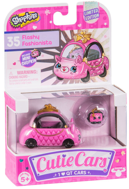 CUTIE CARS SHOPKINS S1 SINGLE PACK #35 FLASHY FASHIONISTA