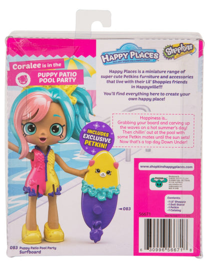 HAPPY PLACES SHOPKINS S4 W2 DOLL SINGLE PACK CORALEE