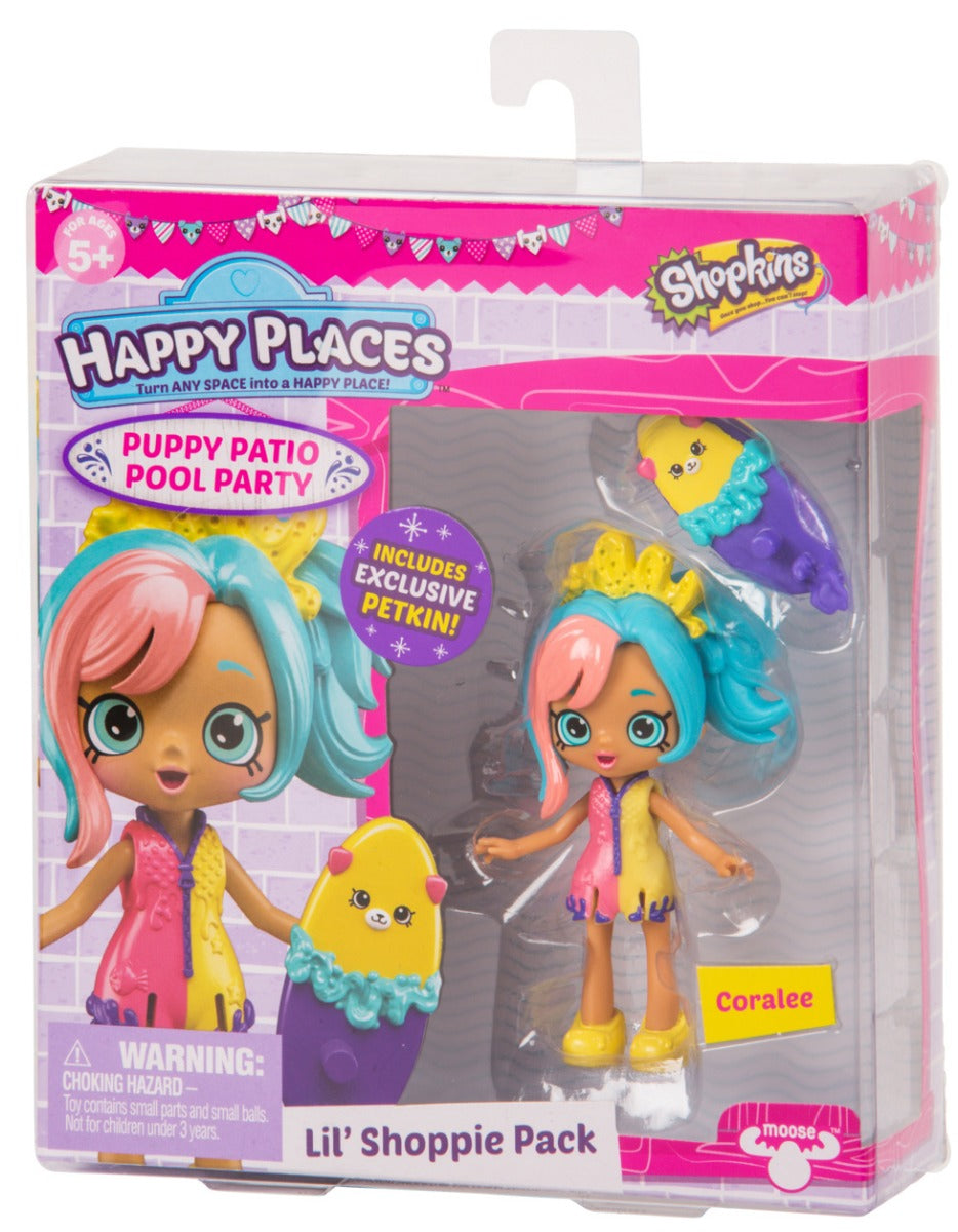 HAPPY PLACES SHOPKINS S4 W2 DOLL SINGLE PACK CORALEE