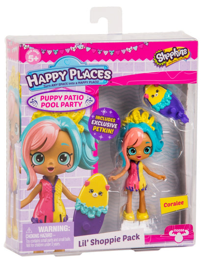 HAPPY PLACES SHOPKINS S4 W2 DOLL SINGLE PACK CORALEE