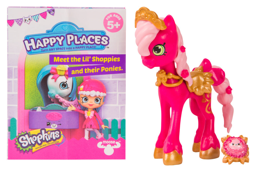 HAPPY PLACES SHOPKINS S4 W2 DOLL SINGLE PACK ROYAL PRANCER