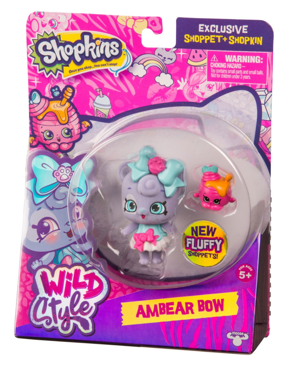 SHOPKINS SHOPPETS S9 W1 SINGLE PACK AMBEAR BOW