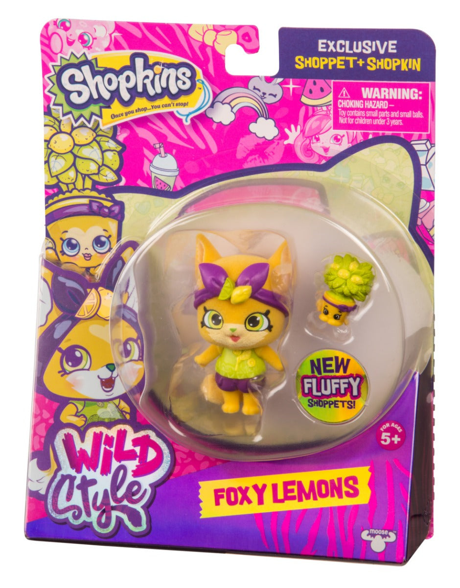 SHOPKINS SHOPPETS S9 W1 SINGLE PACK FOXY LEMONS