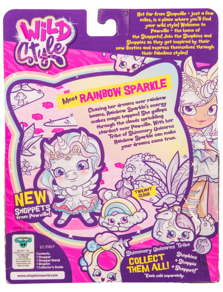 SHOPKINS SHOPPETS S9 W1 SINGLE PACK RAINBOW SPARKLE