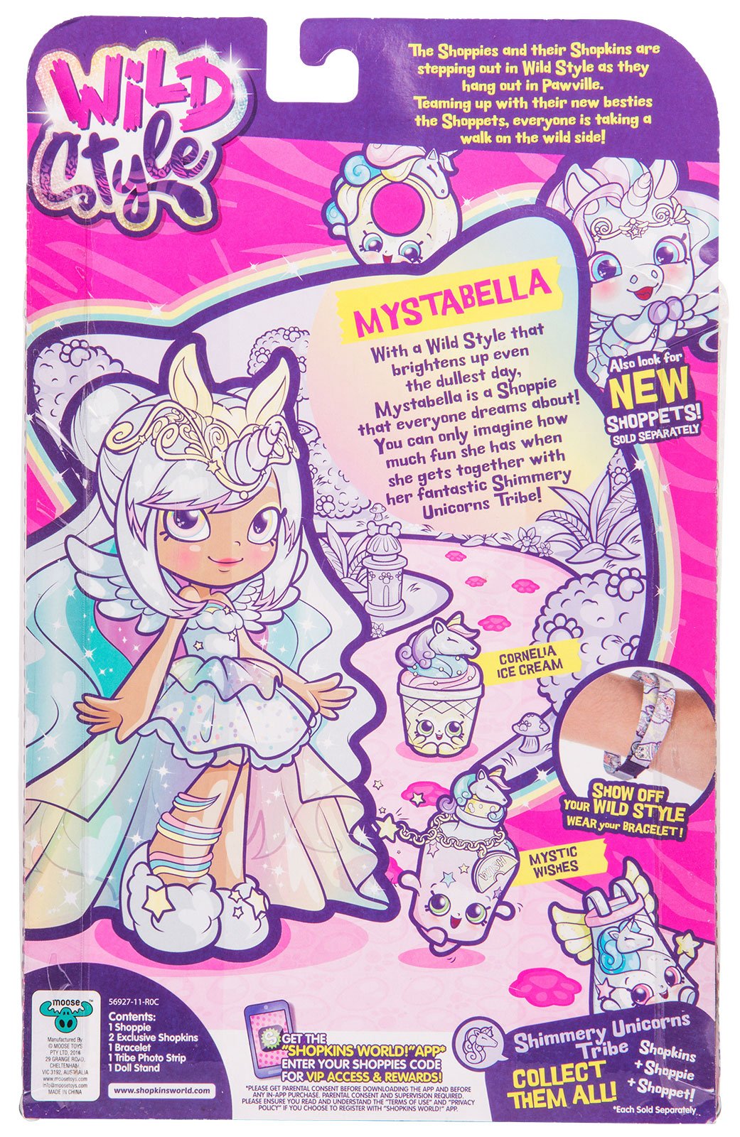 SHOPKINS SHOPPIES S9 WILD STYLE SINGLE PACK W1 MYSTABELLA