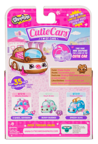 CUTIE CARS SHOPKINS S2 W1 SINGLE PACK QT2-22 CHASE COOKIE