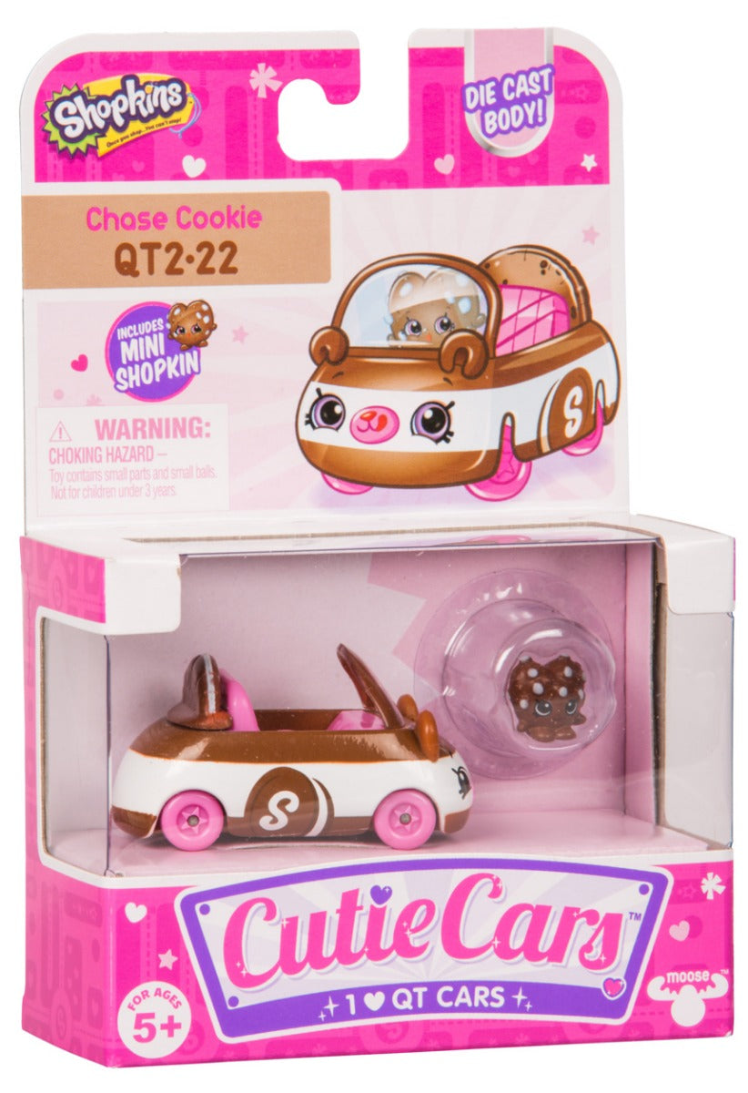 CUTIE CARS SHOPKINS S2 W1 SINGLE PACK QT2-22 CHASE COOKIE