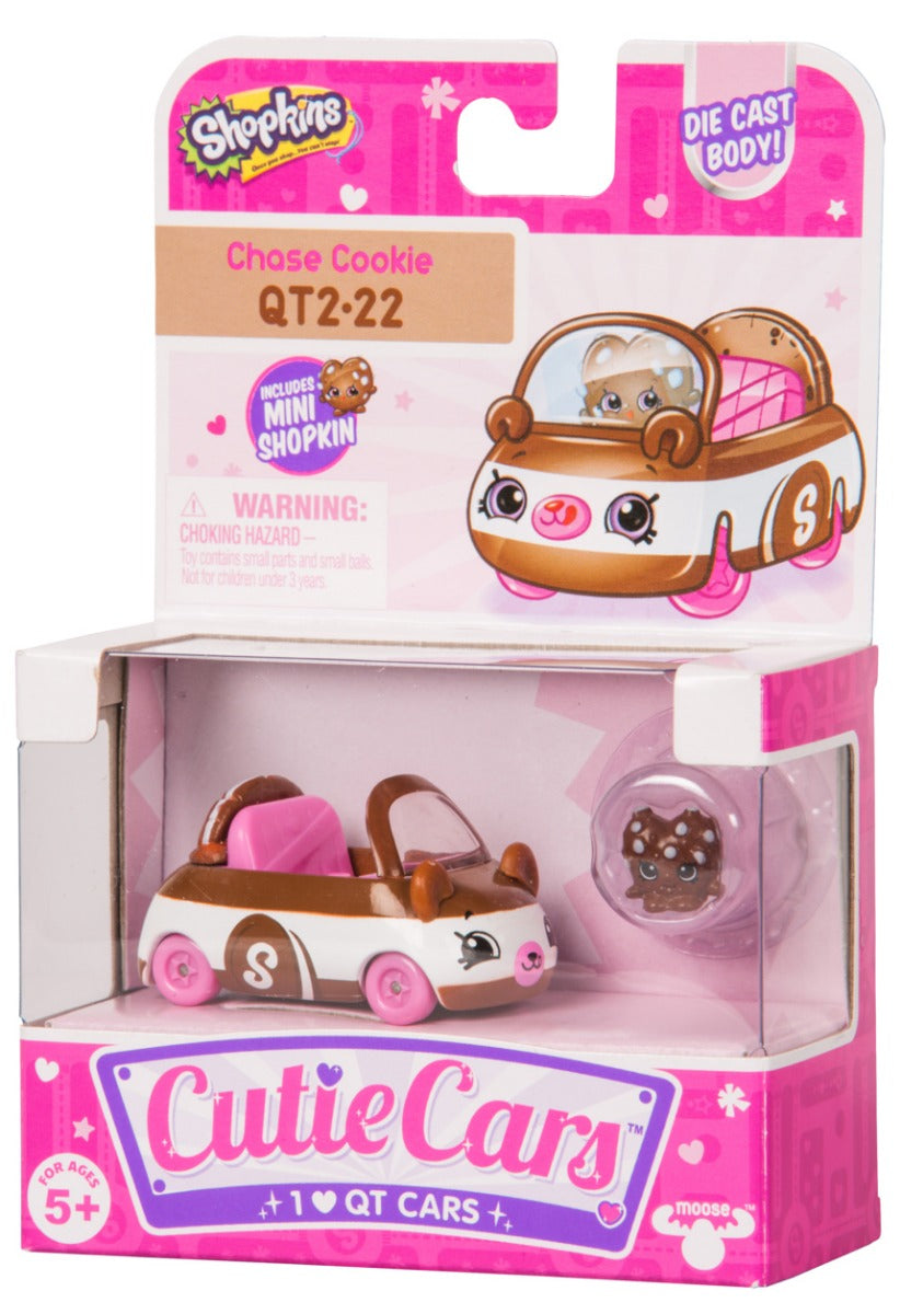 CUTIE CARS SHOPKINS S2 W1 SINGLE PACK QT2-22 CHASE COOKIE