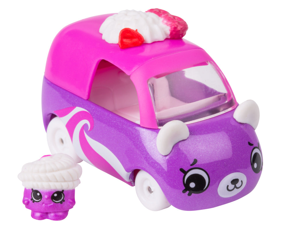 CUTIE CARS SHOPKINS S2 W1 SINGLE PACK QT2-12 YO GO-CART