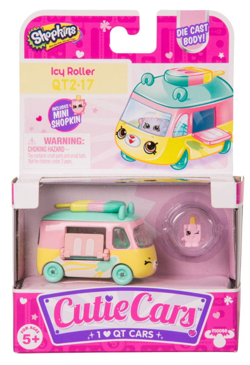 CUTIE CARS SHOPKINS S2 W1 SINGLE PACK QT2-17 ICY ROLLER